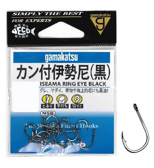 Гачок Gamakatsu Kan-Tsuki Iseama Black №5