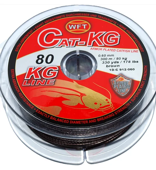 Шнур WFT CAT 80kg 0.60mm 300m brown