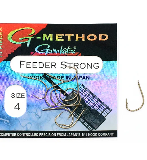 Крючки одинарные Gamakatsu фидер G-Method Feeder Strong Bronze №4 10pc