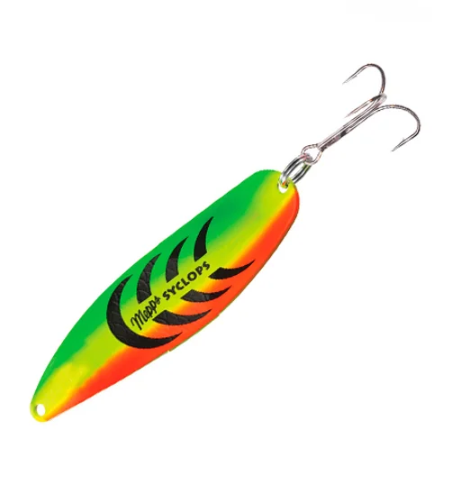 Блесна колеблющаяся Mepps Syclops Fluo №1 tiger 12g