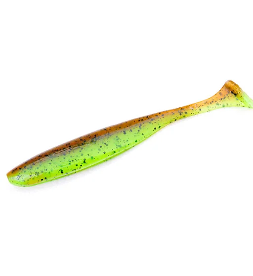 Силикон Keitech Easy Shiner 3" #401 Green Pumpkin / Chartreuse