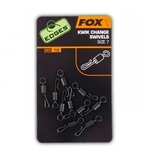 Вертлюг быстросъемный Fox Edges Kwik Change Swivels #7 10pcs