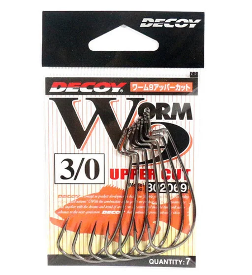 Крючок оффсетный Decoy Worm 9 Upper Cut #3/0 7pcs