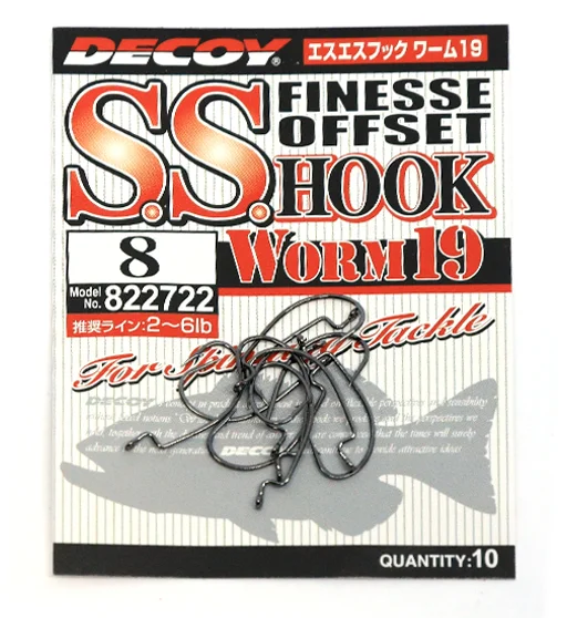Гачок офсетний Decoy Worm 19 S.S. Hook #8 10pcs