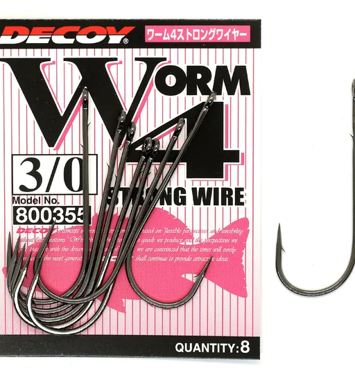 Гачок Decoy Worm 4 Strong Wire #3/0 8pcs