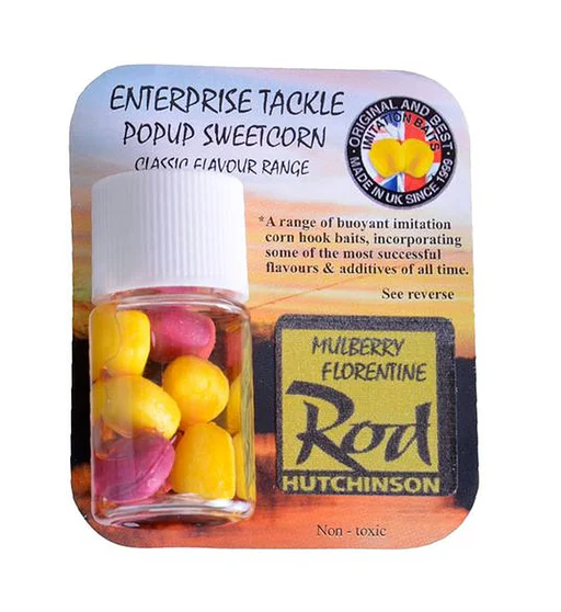 Искусственная кукуруза Enterprise Tackle Pop-Up Rod Hutchinson Mulberry Florentine Yellow & Purple
