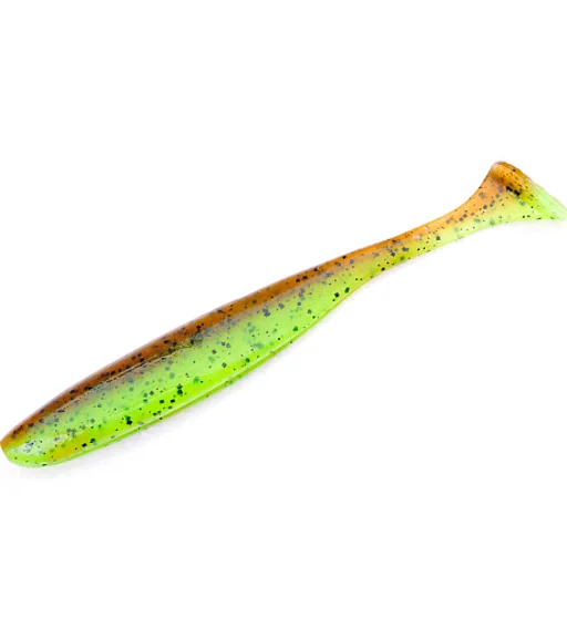 Силикон Keitech Easy Shiner 2" #401 Green Pumpkin / Chartreuse