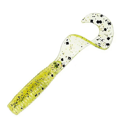 Плавающий силикон ZMAN Grubz 9" 3pc #Chartreuse Sparkle