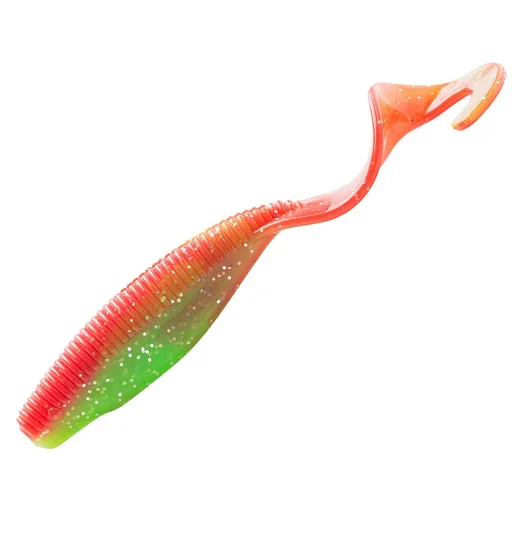 Плаваючий силікон ZMAN Streakz Curly Tailz 4" 5pc #Nuked Chicken Glow