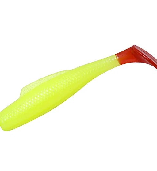 Плаваючий силікон ZMAN Minnowz 3" 6pc #Chartreuse/Red Tail