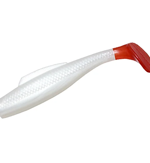 Плаваючий силікон ZMAN Minnowz 3" 6pc #White Pearl/Red Tail