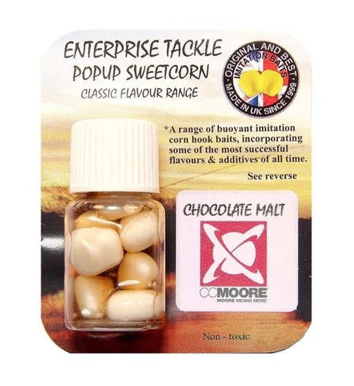 Искусственная кукуруза Enterprise Tackle Pop-Up CC Moore Chocolate Malt White 8pc