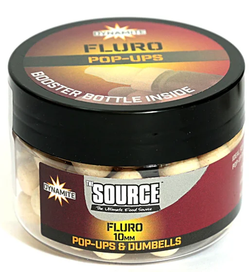 Бойли Dynamite Baits Source White Fluro Pop-Ups 10mm