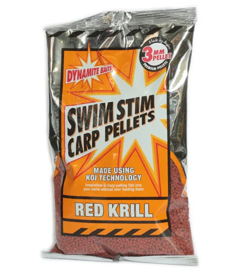 Пеллетс Dynamite Baits Swim Stim Red Krill Pellets 3mm 900g