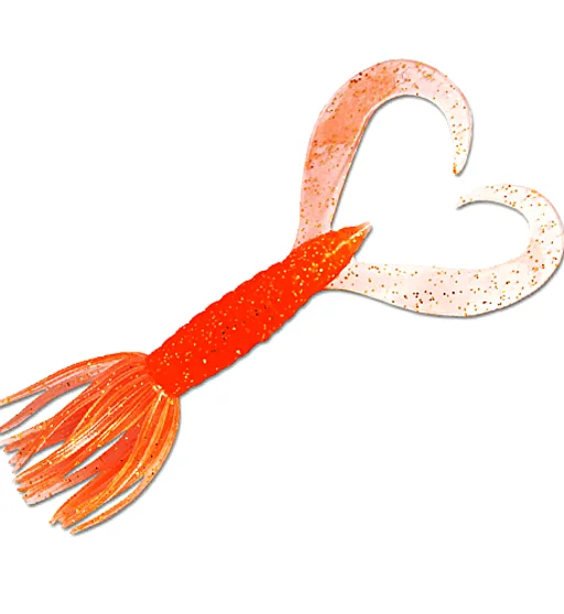 Силікон Keitech Little Spider 3.5" ea#06 Orange Flash