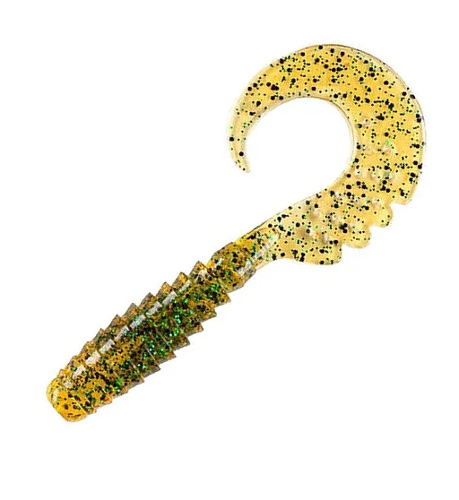 Силікон FishUp Fancy Grub 2" 10pc #036 Caramel/Green & Black