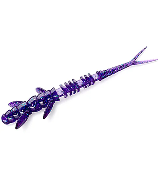 Силикон FishUp Flit 3" 8pc #060 Dark Violet/Peacock & Silver