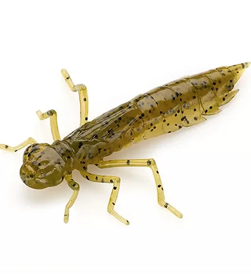 Силікон FishUp Dragonfly 0.75" 12pc #074 Green Pumpkin Seed