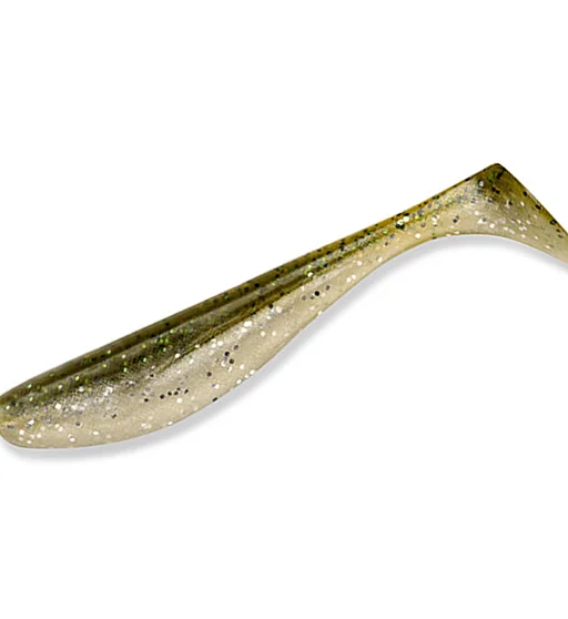 Силікон FishUp Wizzle Shad 3" 8pc #202 Green Pumpkin/Pearl