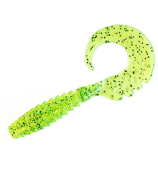 Силікон FishUp Fancy Grub 2.5" 10pc #026 Flo Chartreuse/Green