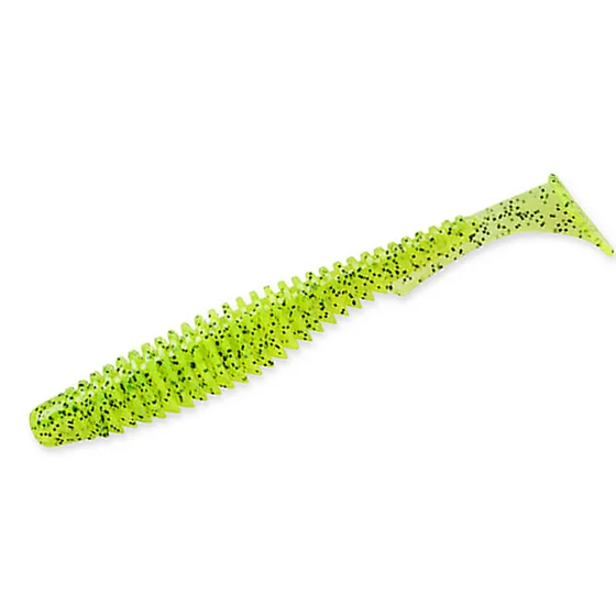 Силікон FishUp U-Shad 2" 10pc #055 Chartreuse/Black фото 1
