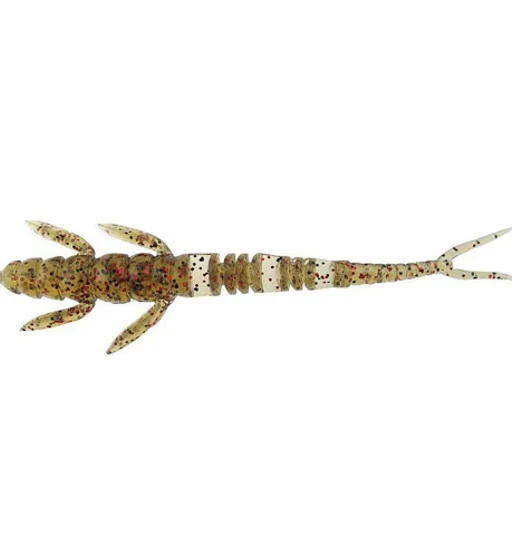 Силикон FishUp Flit 3" 8pc #045 Green Pumpkin Brown/Red & Black