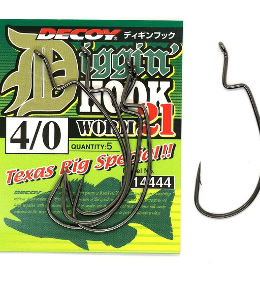 Крючок оффсетный Decoy Worm 21 Digging Hook #4/0 5pcs