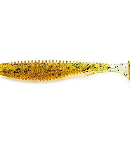 Силікон FishUp U-Shad 3" 9pc #036 Caramel/Green & Black