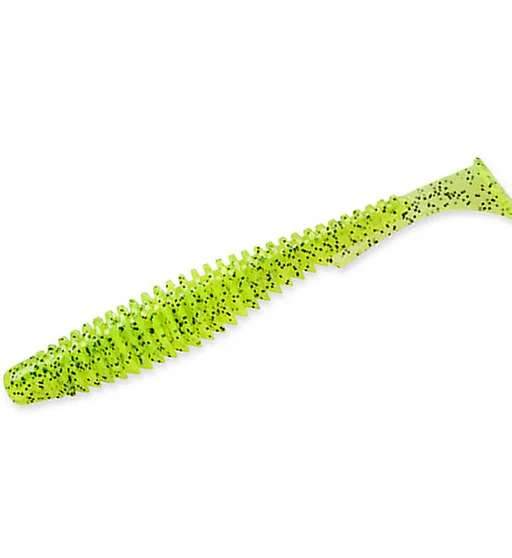 Силікон FishUp U-Shad 3" 9pc #055 Chartreuse/Black