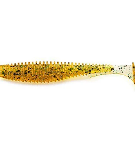 Силікон FishUp U-Shad 2.5" 9pc #036 Caramel/Green & Black