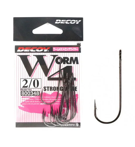 Гачок Decoy Worm 4 Strong Wire #2/0 9pcs