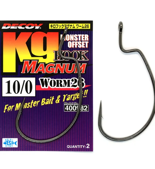 Гачок офсетний Decoy Worm 26 KG Magnum Hook #10/0 2pcs