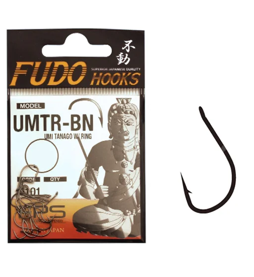 Гачки Fudo Umi Tanago W/Ring Black 9 (15 шт.)