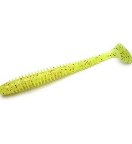Силикон Keitech Swing Impact 4.5" pal#01 Chartreuse Red Flake