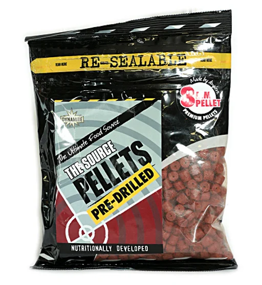 Пеллетс Dynamite Baits Pre-Drilled Source 8mm 350g