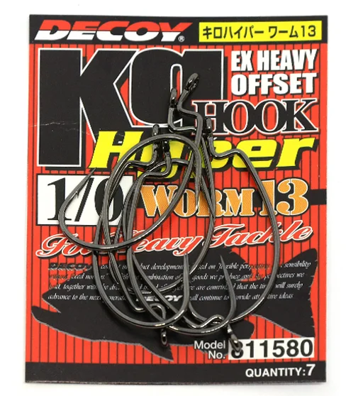 Гачок офсетний Decoy Worm13 Kg Hyper #1/0 7pcs