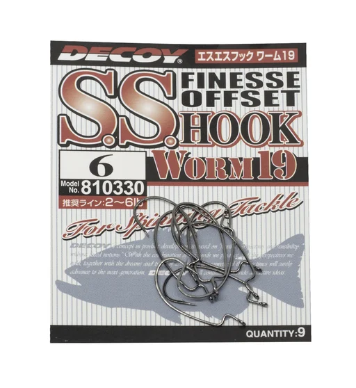 Крючок Decoy Worm 19 SS Hook #6
