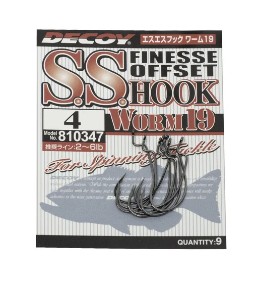 Гачок офсетний Decoy Worm 19 S.S. Hook #4 9pcs