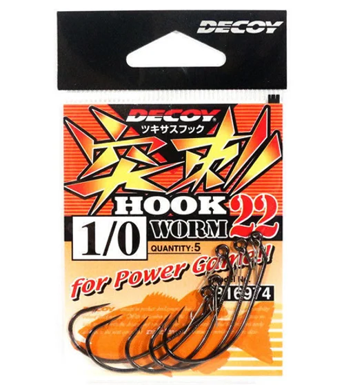 Гачок офсетний Decoy Tsukisasu Hook Worm 22 #1/0