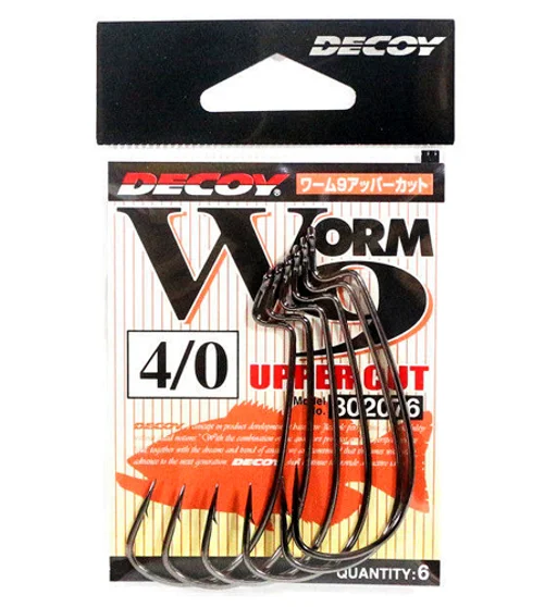 Гачок офсетний Decoy Worm 9 Upper Cut #4 9pcs