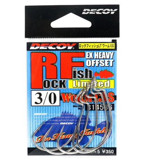 Гачок офсетний Decoy Worm 13S Rock Fish Limited #3/0 5pcs