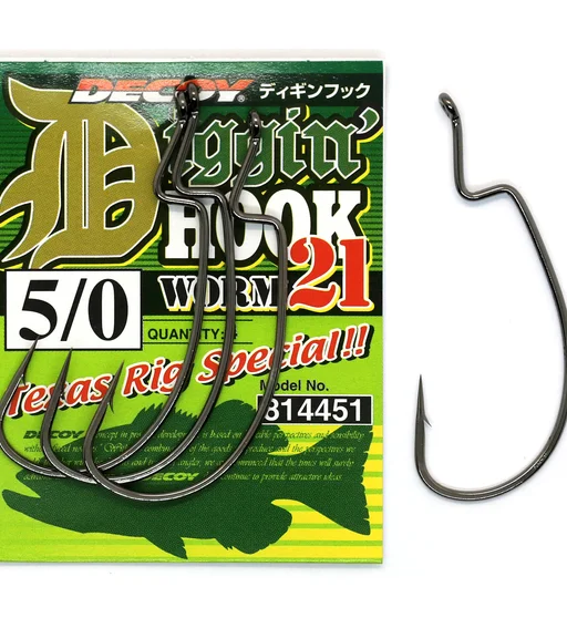 Гачок офсетний Decoy Worm 21 Digging Hook #5/0 4pcs