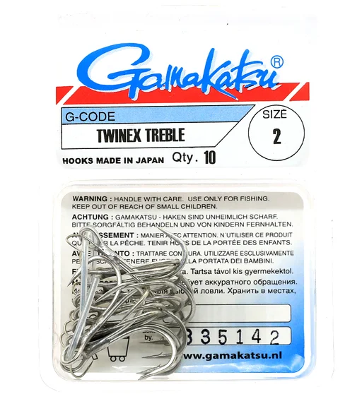 Трійник Gamakatsu Treble Twinex Nickel №2 10pc