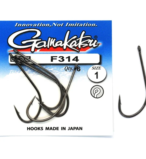 Крючки Gamakatsu F314 N/L Black №1 6pc