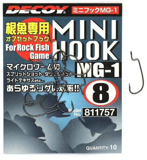 Гачок офсетний Decoy MG-1 Mini Hook #8 10pcs