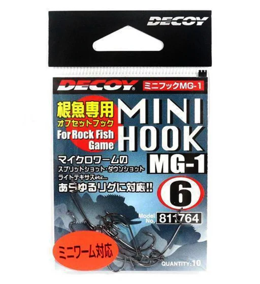 Гачок для приманок Decoy MG-1 Mini Hook #6 10pcs