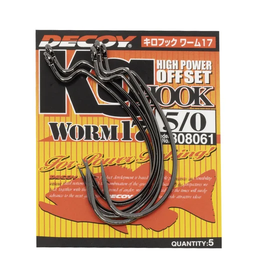 Гачок офсетний Decoy Worm 17 KG Hook #5/0 5pc