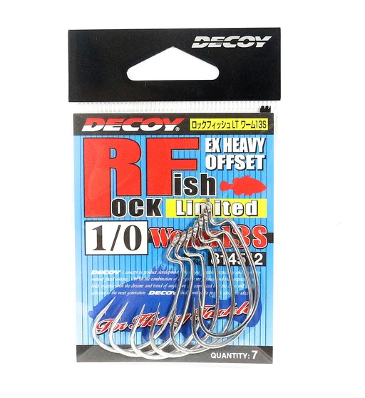 Крючок оффсетный Decoy Rock Fish Limited Worm 13S #1/0