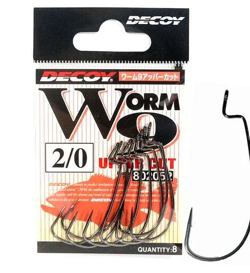 Гачок офсетний Decoy Worm 9 Upper Cut #2/0 8pcs
