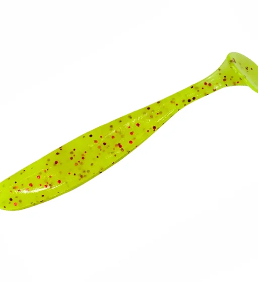 Силікон Keitech Easy Shiner 4.5" pal#01 Chartreuseredflake